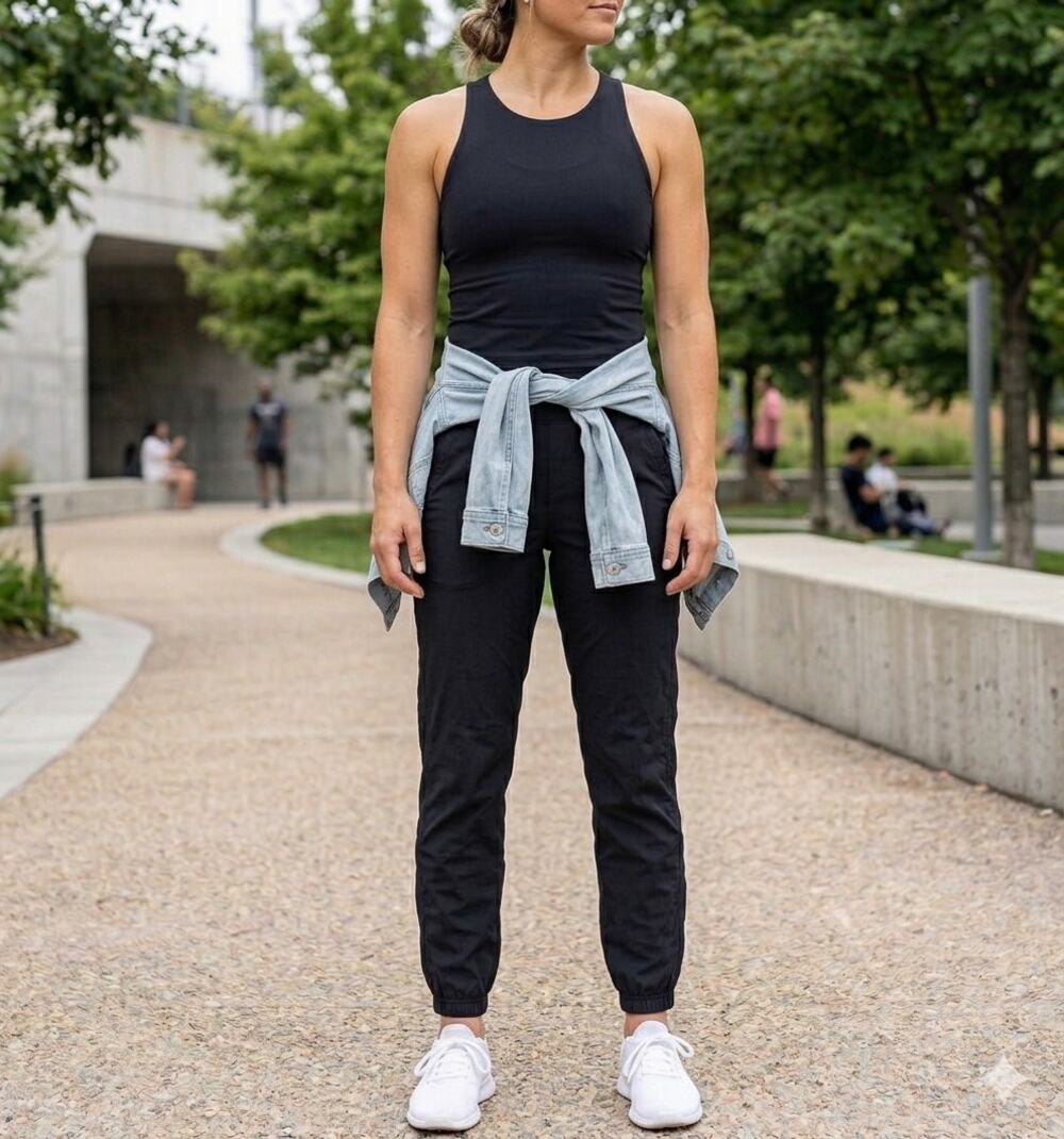 Lululemon Dance Studio Mid-Rise Jogger Pant Black LW5ENMS, 6 Excellent Condition